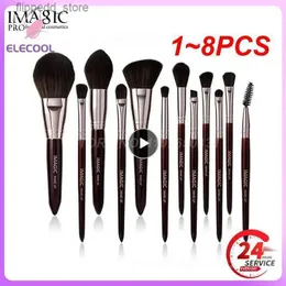 Pinceaux de maquillage 1 ~ 8 pièces IMAGICMakeup ensemble de pinceaux avec sac doux professionnel fond de teint poudre ombre à paupières Blush femmes beauté maquillage outil cosmétique Q231110