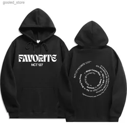 Herrtröjor tröjor favorit nct 127 kpop hoodies kvinnor/män mode långärmad huvtröja ny ankomst heta försäljning casual streetwear kläder q231110