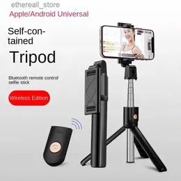 Selfie Monopods K10/K07 Bluetooth Selfie Stick Pilot Control Zintegrowany statyw telefonu komórkowego Odpowiednie do artefaktu na żywo i fotografie Q231110