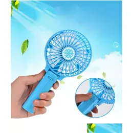 Konst och hantverk laddningsbara USB Mini Portable Foldbar Electric Desk Hand Hold Pocket Fan gör att du har en cool Summer Drop Delivery DHDGK