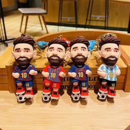 Hot selling Qiqu cartoon football star keychain creative car student backpack pendant ins couple small gift wholesale