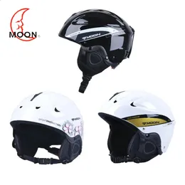 Ski Helmets MOON Ski Snowboard Helmet Non-integral Of Outdoor Skiing Equipment And Protectors For Adult Kids Safety Capacete 231109