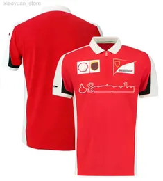 Homens camisetas F1t-shirt Nova equipe piloto polo camisa verão manga curta lapela corrida terno m230410