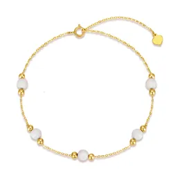 14K prawdziwa Złota Opal Kolejka dla kobiet, żółte złoto symulowane białe kolce opalowe bransoletki dla kobiet biżuteria na plażę urodziny Prezenty świąteczne dla jej żony dziewczyna