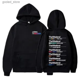 Bluzy męskie bluzy bluzy Hoodie Starboy po godzinach Dawn fm House of Balloons album muzyczny hoody mężczyźni kobiety rock hip hop luźne streetwear Q231110