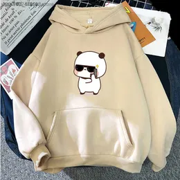 Męskie bluzy bluzy bluzy bluzy bubu dudu graficzne bluzy zabawne pandę niedźwiedź bluza długoterminowe pullover dziewczyny kawaii y2k sudadera damskie ubrania men Q231110