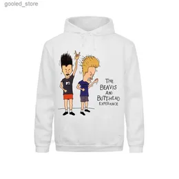 Herren Hoodies Sweatshirts Männer JackeSweatshirt Rockmusik Beavis And Butthead Jugend Sportswear Baumwolle Tolle Herren Übergroße Harajuku Hoodies Benutzerdefinierte Q231110