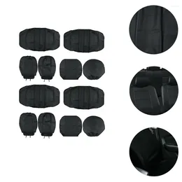 Car Seat Covers 11 Pcs Decked Accessories Auto Carseat Cover Automotive Protectors Vehicle Summer Pu