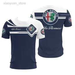 T-shirts masculinos Alfa Romeo F1-Modelo de camiseta esportiva masculina Modelo 1 Comfort Outdoor T-shirt Summer 2023 M230409