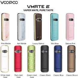 VOOPOO VMATE E POD KIT 20W VAPE 3ML 1200MAH VMATE V2カートリッジ電子タバコ蒸気装置本物