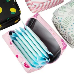 DIAPER Väskor Vattentät menstruationsbelagor Förvaringsväska dragkedja Mommy Maternity Bag Pouches Portable Makeup Lipstick Key Organizer Cosmetic Bagl231110