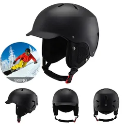 Skihelmen Unisex skihelm Professionele snowboardhelm Schokbestendige ski-warmhelm Sneeuwveiligheid snowboardhelm voor volwassenen en kinderen 231109