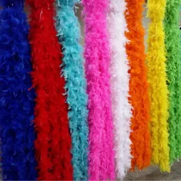 Other Event Party Supplies 2M Feather Boa Natural Feathers Scarf For Party Dress Skirt Sewing Accessory Decoration Shawl 40 Grams Burlesque Easter Sunday 231110