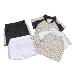 S garnitur dla chłopców Lato 1 2 3 4 5-letni Casual Cotton T-Shirt Shorts 2-Place Children's Sportswear Set 230410