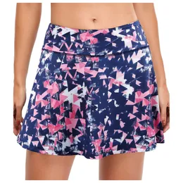 Spódnice kwiatowy druk lekkoatletyczny geometryczny golf einfarbig Ćwiczenie siatkówka tenis bieganie Skort Sports Fitness Skort 4 230410