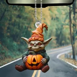 Dekoracyjne figurki Wiszący samochód Halloween goblin ozdoby prezenty akrylowe wisiorek