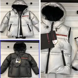 2023Boys and Girls 'Down Jackets P Home Red Label Series Designer Winter Down Jacket Sleeves Detachable Chiruge Fashion Jacket Winter Warmth006