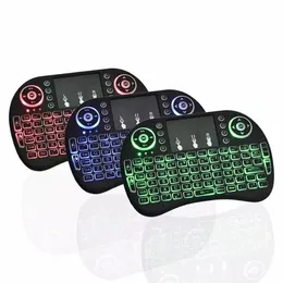 I8 Portable Custom layout Backlight 2.4GHz mini Wireless handheld Keyboard For Smart TV Android BOX