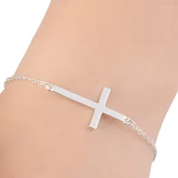 Länk armband grossist parti bulk 10st utsökta crisscross för kvinnor flickor mode kostym tillbehör smycken lycklig gåva