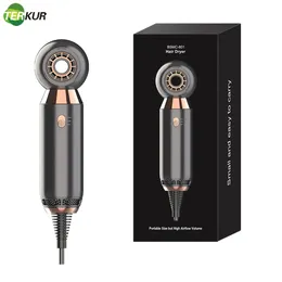 Hair Dryers 800W Portable Leafless Hair Dryer Strong Wind 370g Mini Lightweight Travel Blower Household 2 Gears Fast Blow Dry Styling Tools 231109