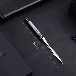 Metal harf açıcı zarfı Slitter kağıt bıçak ofis kaplamalı ergonomik kavrama sapı