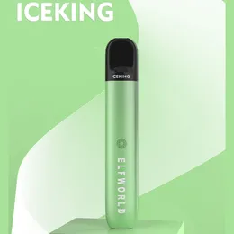 ELFWORLD 빙킹 세라믹 코일 일회용 포드 교체 가능한 600 퍼프 vapeak 일회용 전기 담즙 vape 펜 자동