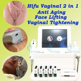 Hifu pele aperto pescoço levantamento remoção de rugas corpo emagrecimento hifu vaginal 2 em 1 vagina máquina de aperto