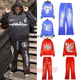 Hoodies Mens Sokak Giyim Hoodie Sıradan Erkekler Moda Mektup Baskı Sweatshirt Kadın Hip Hop Kapüşonlu Üstler Hellstar Pants Boyut S-XL977