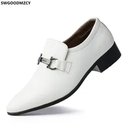Sapatos de vestido sapatos brancos deslizamento em sapatos homens preto oxford sapatos homens marrom vestido mocassins para homens escritório derbi terno de negócios couro ofic 231110