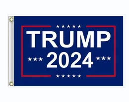 90*150 cm 2024 Amerikansk president Valflagga Polyester Blue Black Banner USA Vote Flags Kanye Trump Taylor