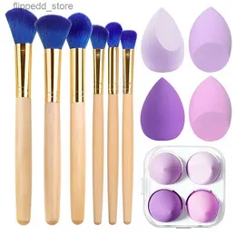 Makeup Brushes Vander 6 PCS Simple Design Makeup Brush Set Makeup Tool Powder Eyeshadow Foundation Blush Cosmetic Brush Kit Q231110