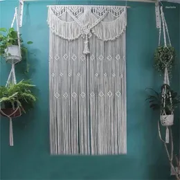 Wandtapijten Nordic handgeweven macrame gordijn muur opknoping Boheemse wandtapijt voor Boho decoratie elegante hanger kwast bruiloft