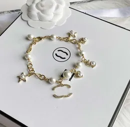 Pulseira designer pulseira de luxo charme pulseiras para mulheres pulseiras pérolas moda tendência ornamentos