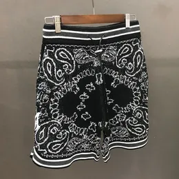 Men's Shorts Vintage Paisley Print Cashmere Knitted High Quality Embroidered Fall Sweatpant Social Club Outfits 230410