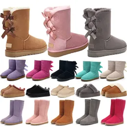 Winter Uge Boots منصة عالية القطع 2023 تسمان كالي موجة سبورت الرجال نساء الأطفال كستناء بذرة كبيرة الحجم تازز الشرائح الأسترالية