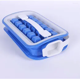 Bakning Mögel Ice Mold Cube Ball Storage Container Box med bricka som gör mögelstillverkare Set Bar Kitchen Accessories
