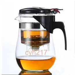 Water Bottles 750Ml Heat Resistant Glass Teapot Chinese Kung Fu Tea Flower Pot Compact Size Coffee Maker Puer Kettle Drinkwares 231109