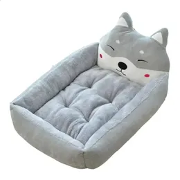 Canis canetas retângulo cama de cachorro saco de dormir canil gato filhote de cachorro sofá cama casa de estimação inverno ninho quente camas macias portátil para animais de estimação gatos cesta 231109