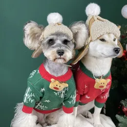 Altri articoli per cani Cappello per cani Cappello invernale caldo Cucciolo Teddy Costume Abiti natalizi Costumi per cani Babbo Natale Accessori per animali Chihuahua per cani di piccola taglia 231110