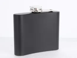 Matt Black 6oz Liquor Hip Flask Scurd Cap100 304ステンレス鋼レーザー溶接型ロゴ105 V25698127