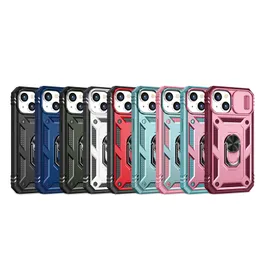 iPhone 15 14 Pro Max Phone Case for Apple 13 12 Samsung Galaxy S24 Note 20 Ultra Xiaomi Poco Redmi CD Pattern Corner-cushioned Card Slot Slide Window Ring Kickstand Coque