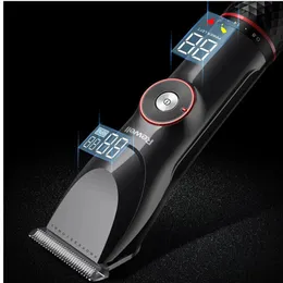 Hair Trimmer 3500mAh10H Hair Clipper For Men Washable Rechargeable Hair Trimmer Stainless Steel Head Professional Cutting Machine Wireless 230411