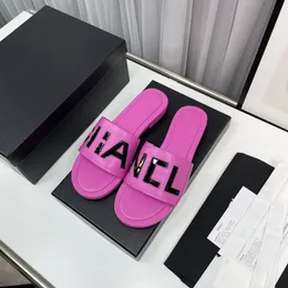 Designer lyxiga sandaler balettlägenheter kvinnor singel sko mulor coco tofflor sandal äkta läder lammskinn casual skor flip flops storlek 35-42 kamelia