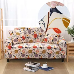 Chair Covers Elastic Stretch Floral Sofa Cover For Living Room Pet And Kids Lattice Printe Couch Washable Remove Able Slipcover1/2/3/4