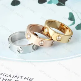 Bandringe Love Carter Ring für Damen Designerringe für Herren Bague Femme Anillos Hombre Anello Lusso Designerschmuck Damen Bijoux Luxe Schmuck Joyeria Joyas Gioiell