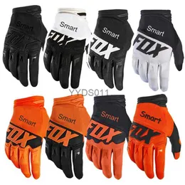 Five Fingers Gloves Smartfox Top Race Cycling Gloves Fox Mountain Bicycle Road Bike Motorcycle Gloves BMX ATV MTB Enduro Gloves for Motocross Young civet YQ231111