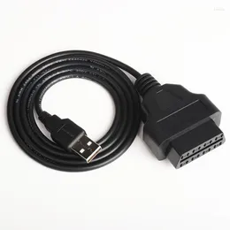 Car Switch Adapter Recorder Obd Female Connector 16pin To USB Interface Cables 1m Extension Lines Diagnostic Tools Convertor