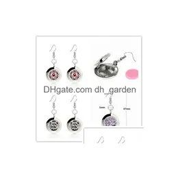 Dangle & Chandelier 20Mm Per Earring Set Aromatherapy Locket Essential Oil Diffuser Jewelry Best Friends Pendant Diy Drop De Dhgarden Dhs0K