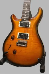 ホット販売高品質のエレクトリックギターブランド新しい2012カスタム24アンバーブラック - 左利き - 楽器258