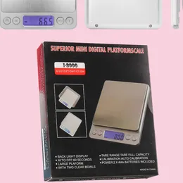 Nyaste Digital Electronic Kitchen Scales säger 0,01 g fickviktsmycken som väger köksbageri LCD -skärmskala med detaljhandelsförpackning 500 g/0,01 g 3 kg/0,1 g